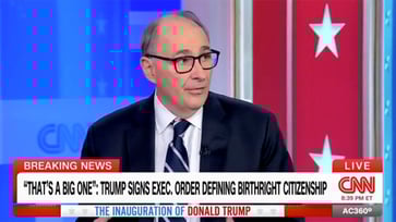 President Trump's press conference was described as "refreshing" by David Axelrod.